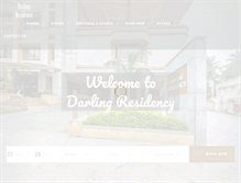 Tablet Screenshot of darlingresidency.com